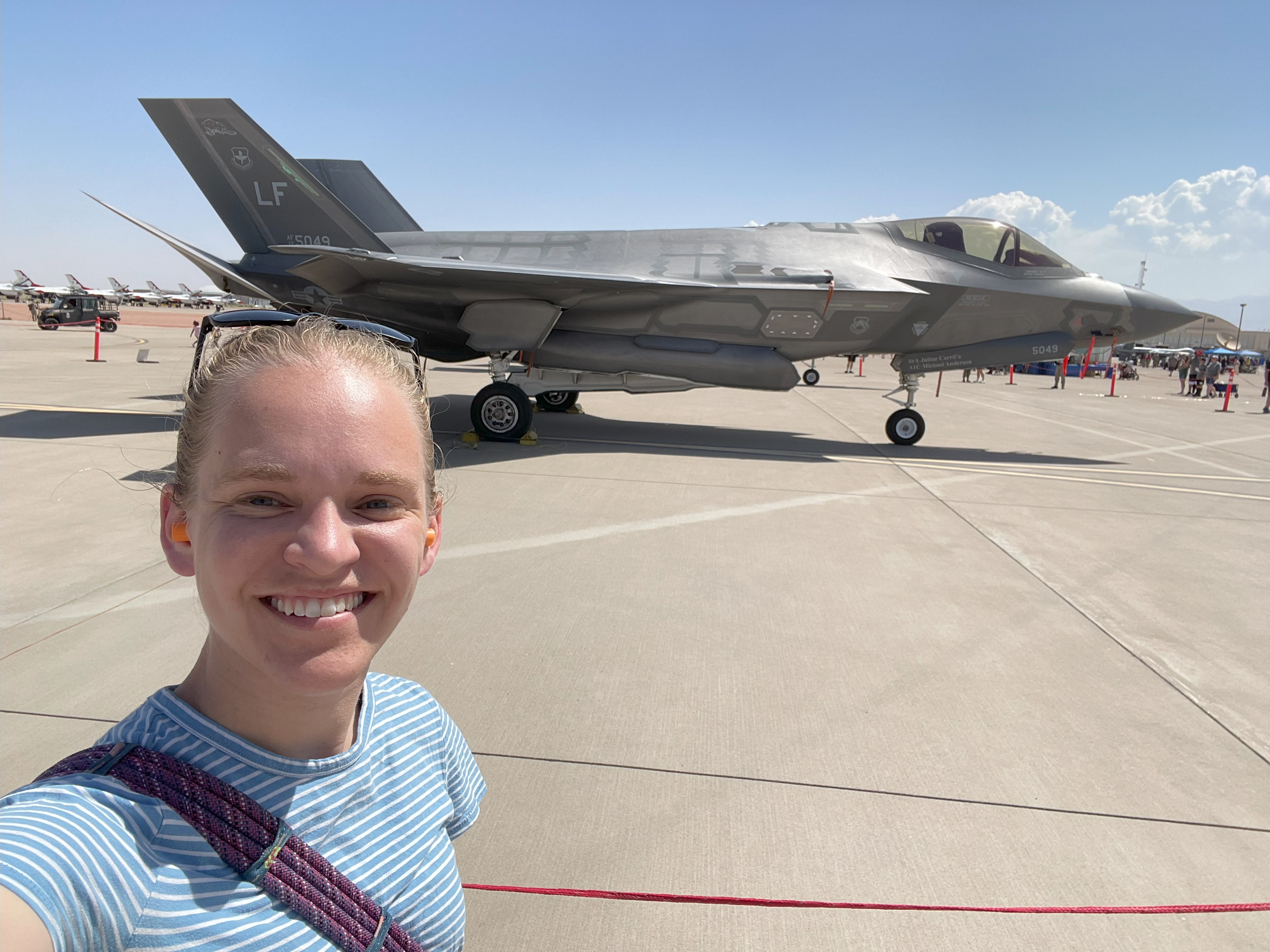 Allison Timm attending the 2024 Holloman Air Force Base Legacy of Liberty Airshow