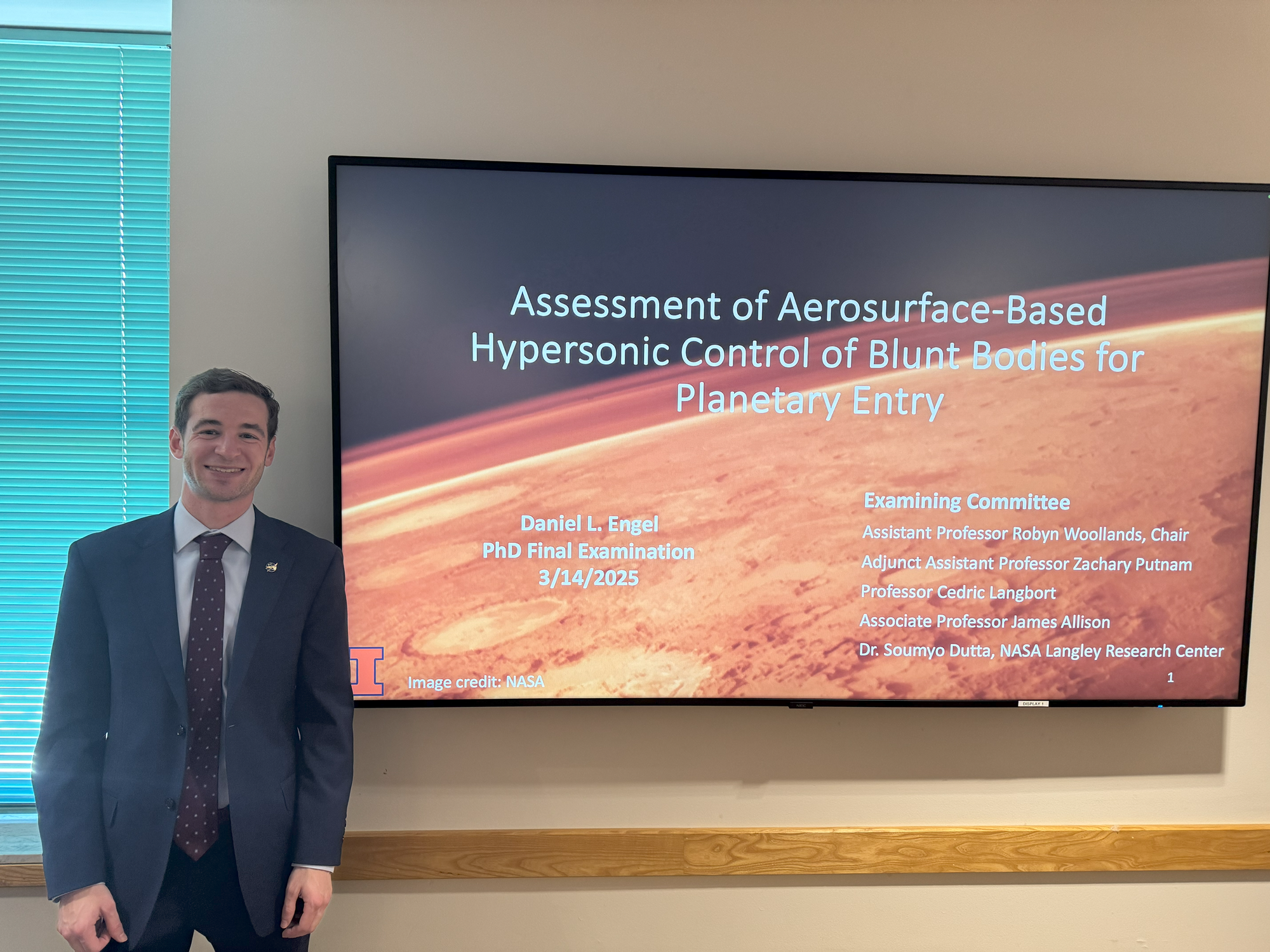 Engel at his PhD defense.