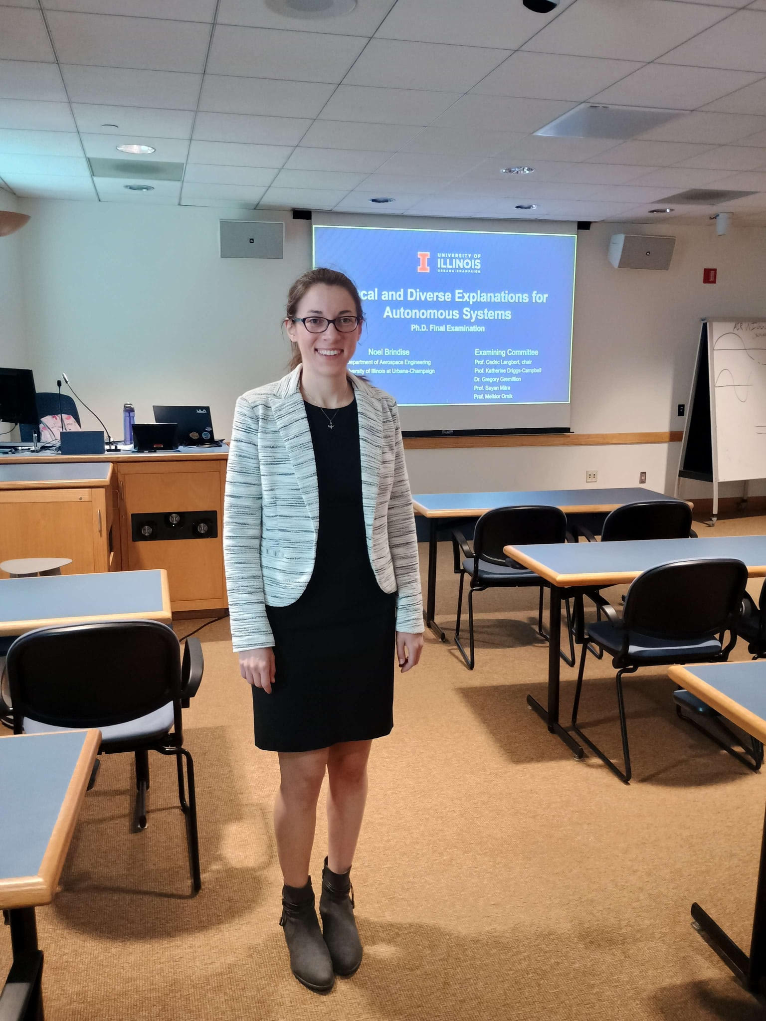 Noel Brindise at her PhD defense.