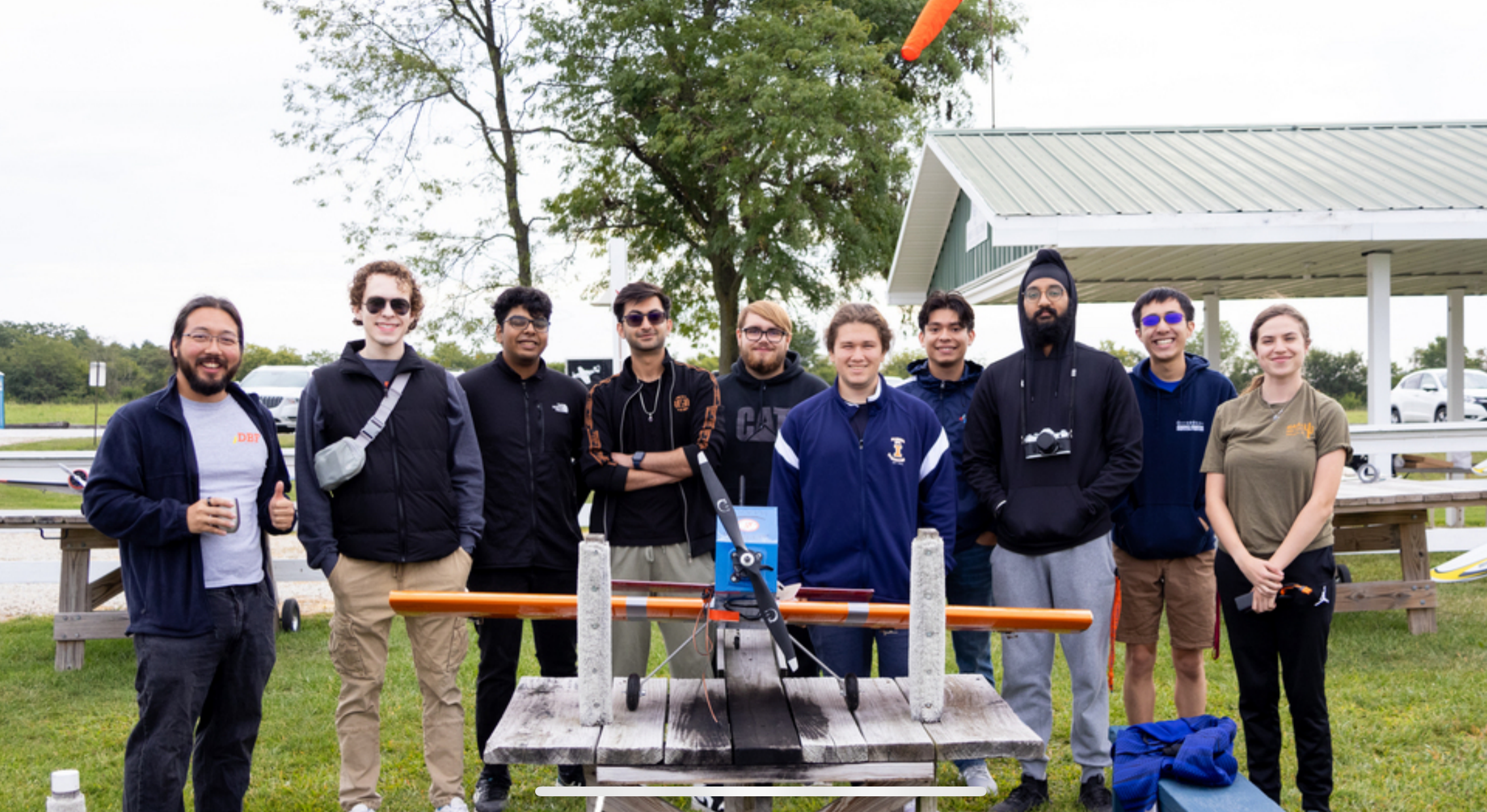 First flight test from the 2023-2024 DBF team.