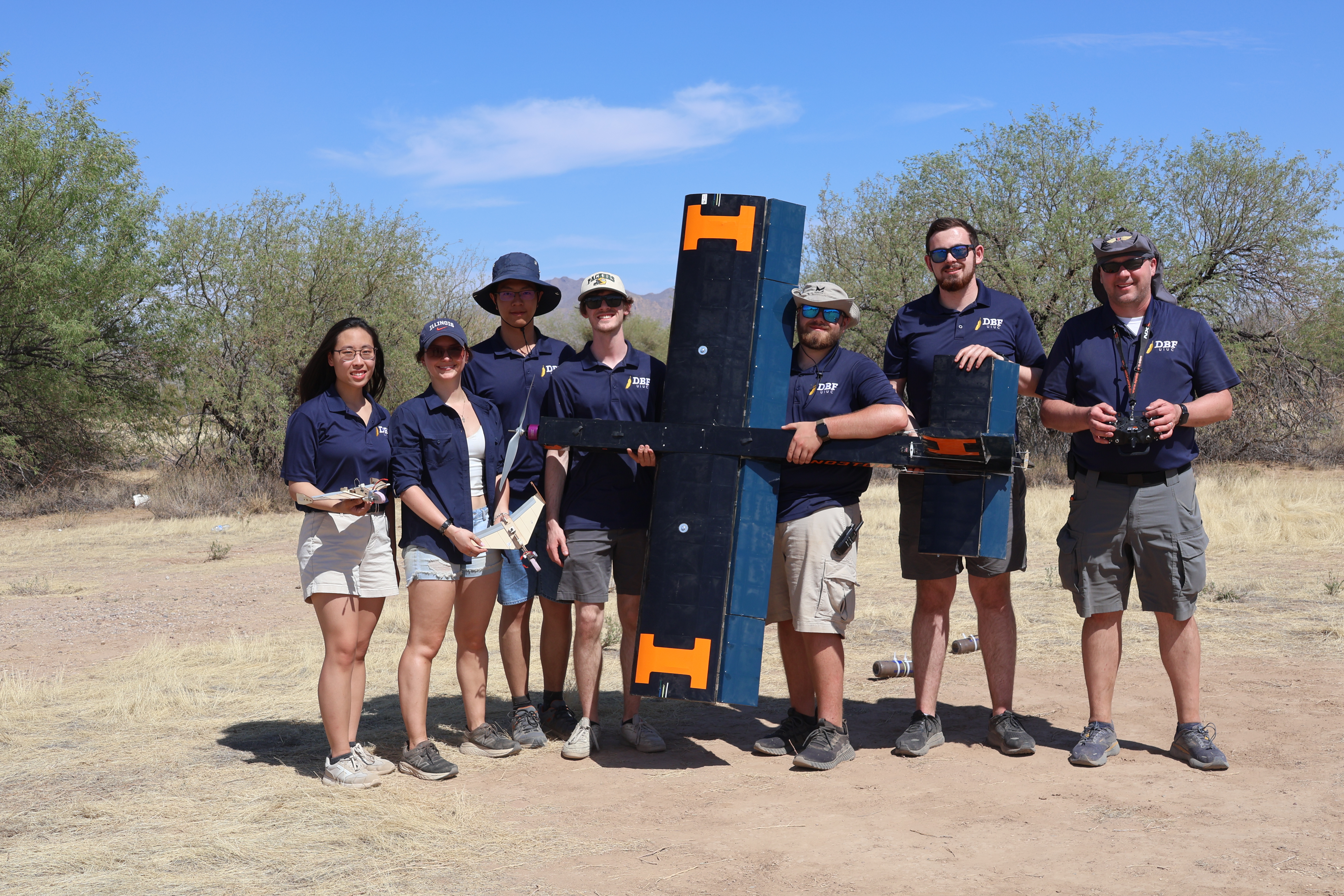 DBF team photo from the most recent competition in Tucson, AZ.