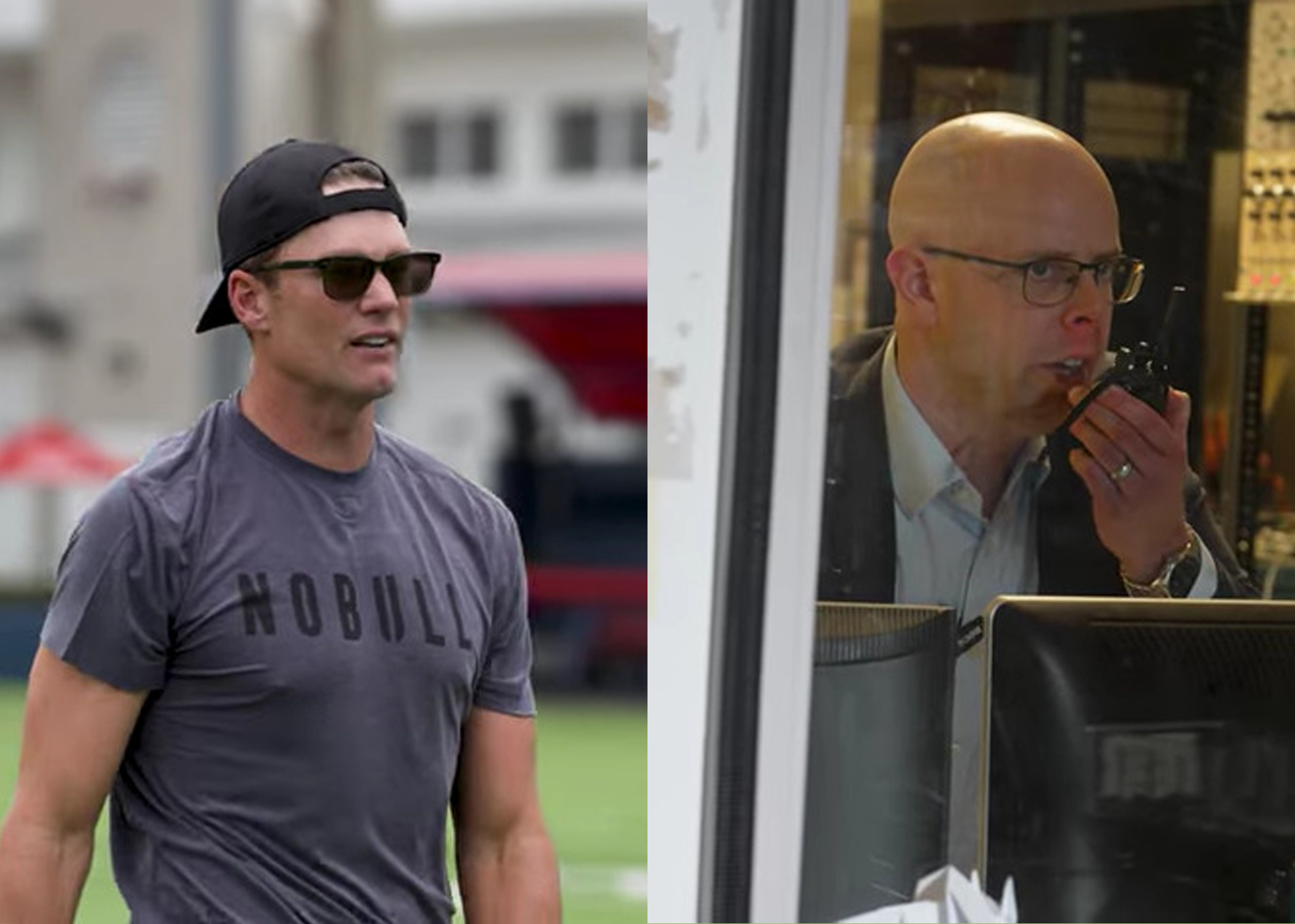 NFL's Tom Brady and AE's Phil Ansell