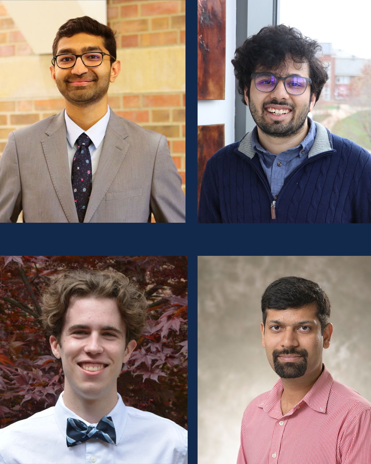 grid of 4 grad students