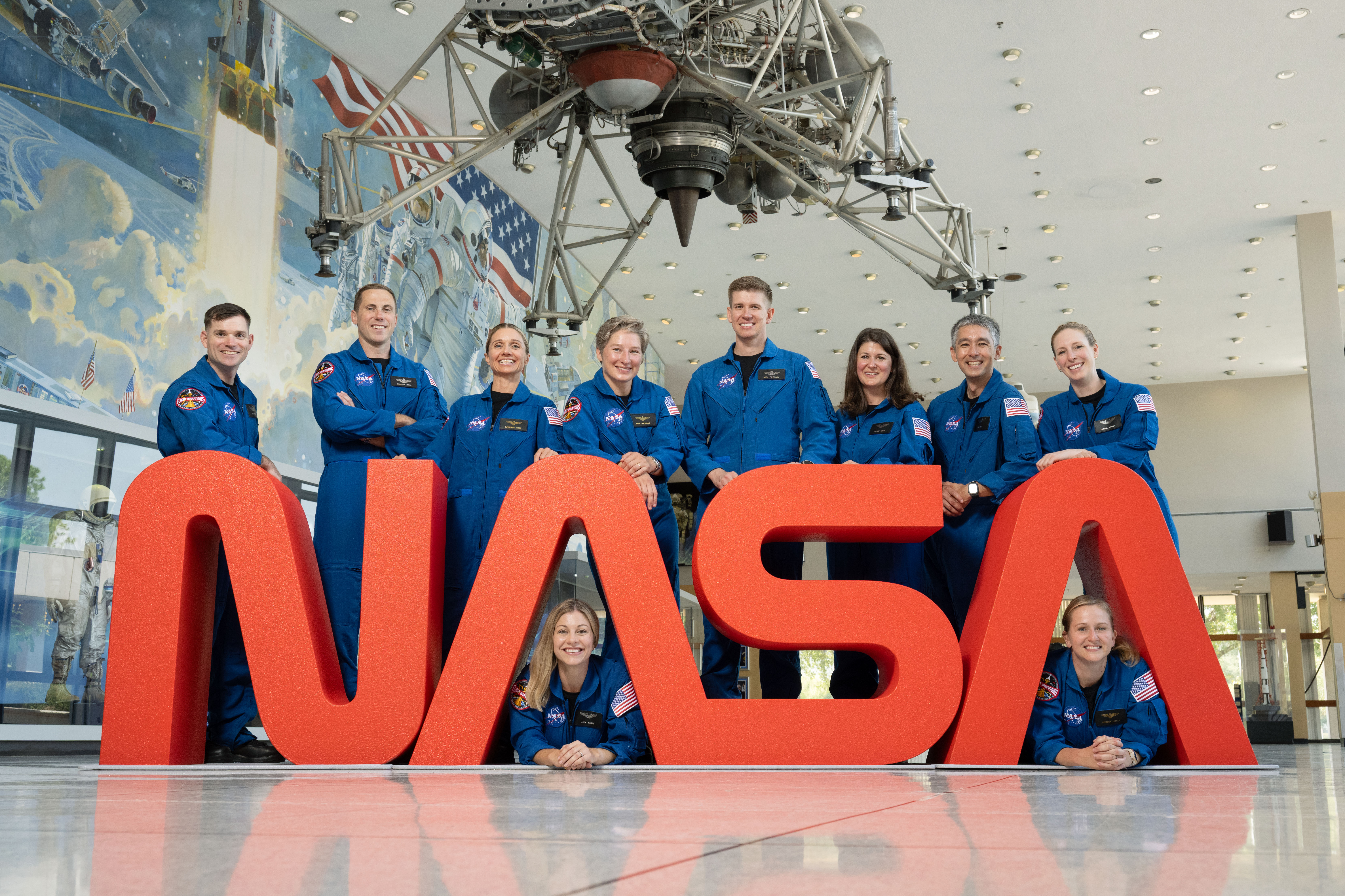 NASA announced its 2025 Astronaut Candidate Class on Sept. 22, 2025. The 10 candidates, pictured here at NASAâ€™s Johnson Space Center in Houston are: U.S. Army CW3 Ben Bailey, U.S. Air Force Maj. Cameron Jones, Katherine Spies, Anna Menon, U.S. Navy Lt. Cmdr. Erin Overcash, U.S. Air Force Maj. Adam Fuhrmann, Dr. Lauren Edgar, Yuri Kubo, Rebecca Lawler, and Dr. Imelda Muller. Credit: NASA