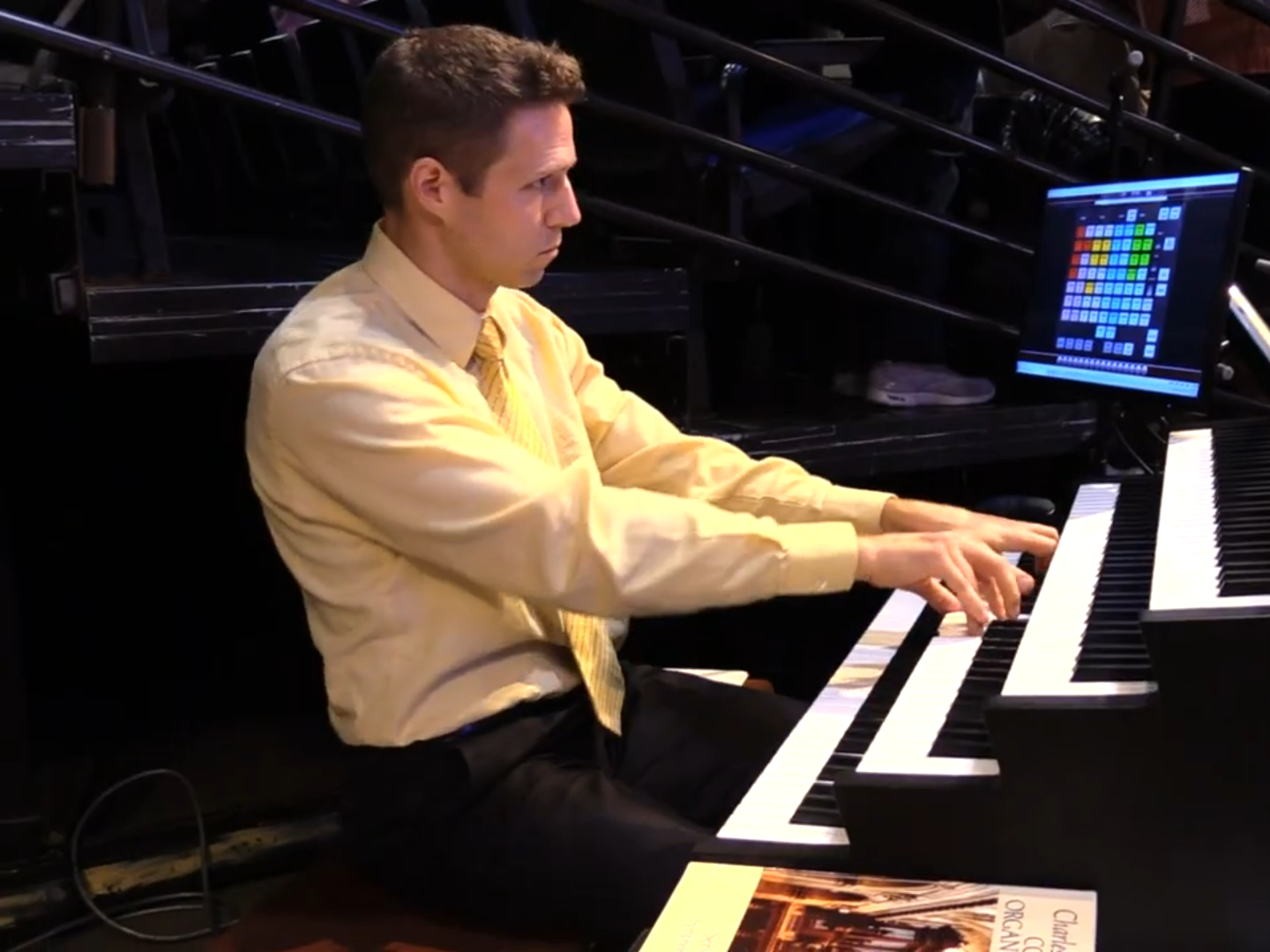 Accompanying a diocesan mass at the Bank of Springfield Center auditorium, October 2023