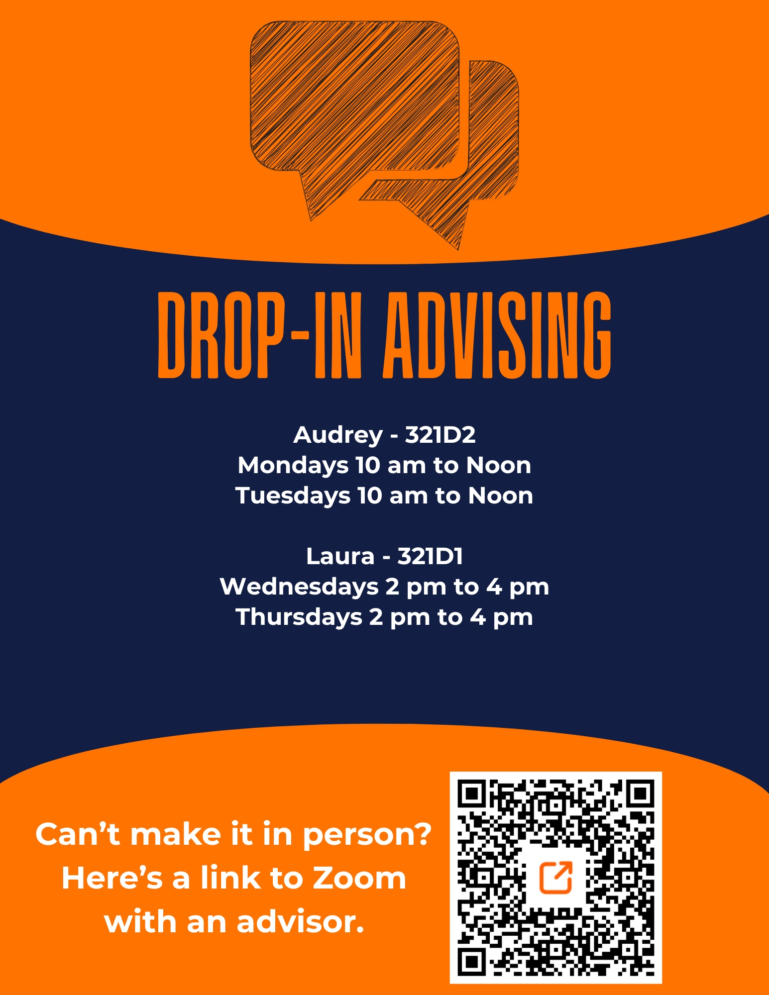 flyer about advising 1/26