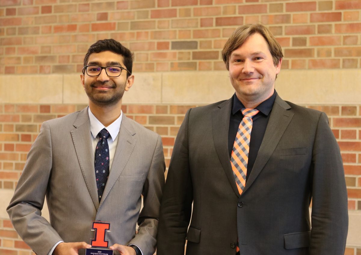 Rahil Makadia, PhD &amp;lsquo;25 and his adviser Siegfried Eggl