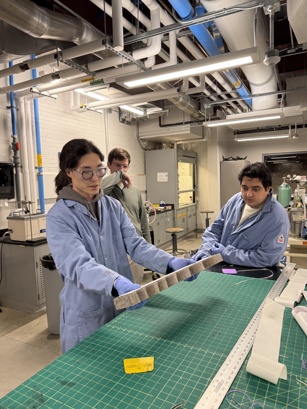 Vincent manufacturing his bridge in AE526