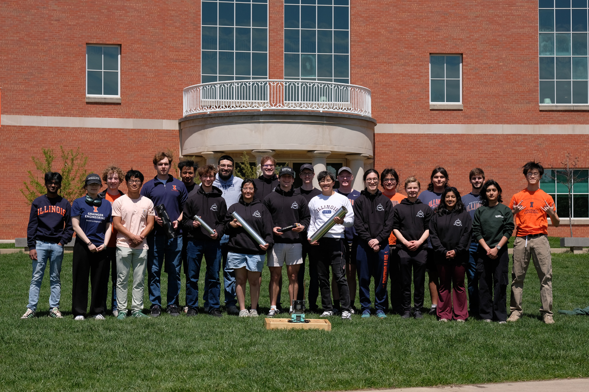 Vincent Kim with his Solid Propulsion team.