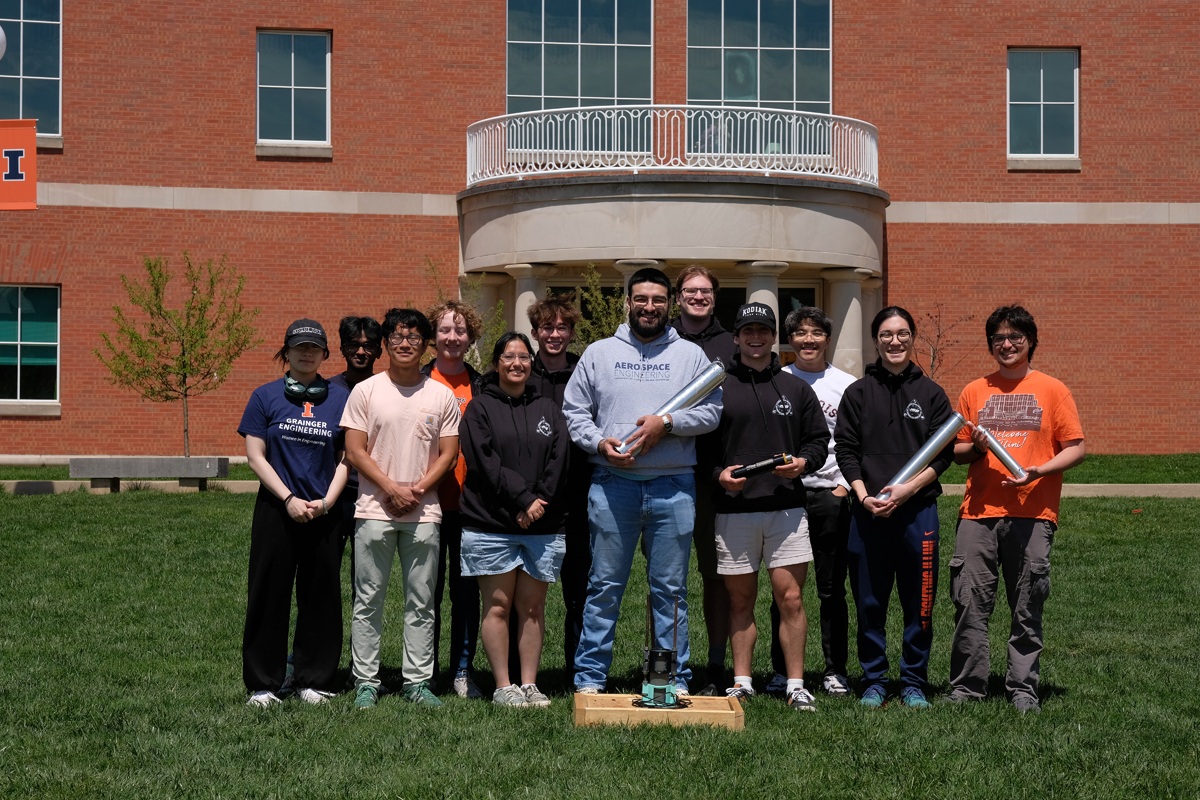 Vincent Kim with his Solid Propulsion Manufacturing team.