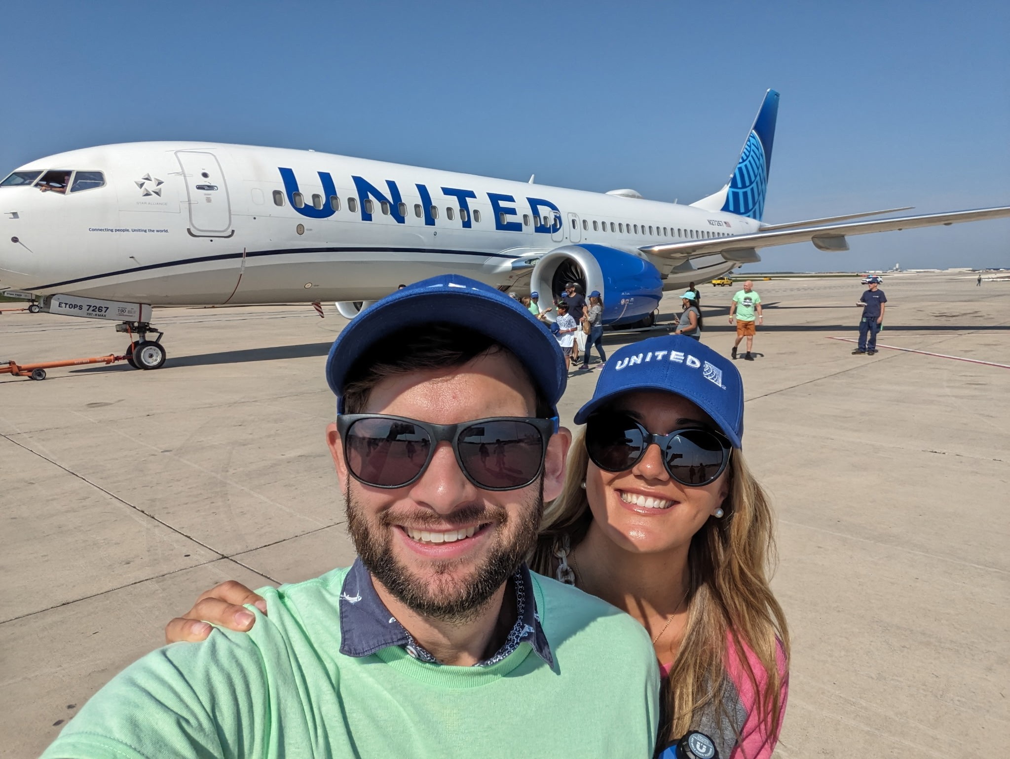 Grant Kramer with his wife, Stephanie Robbe Kramer.