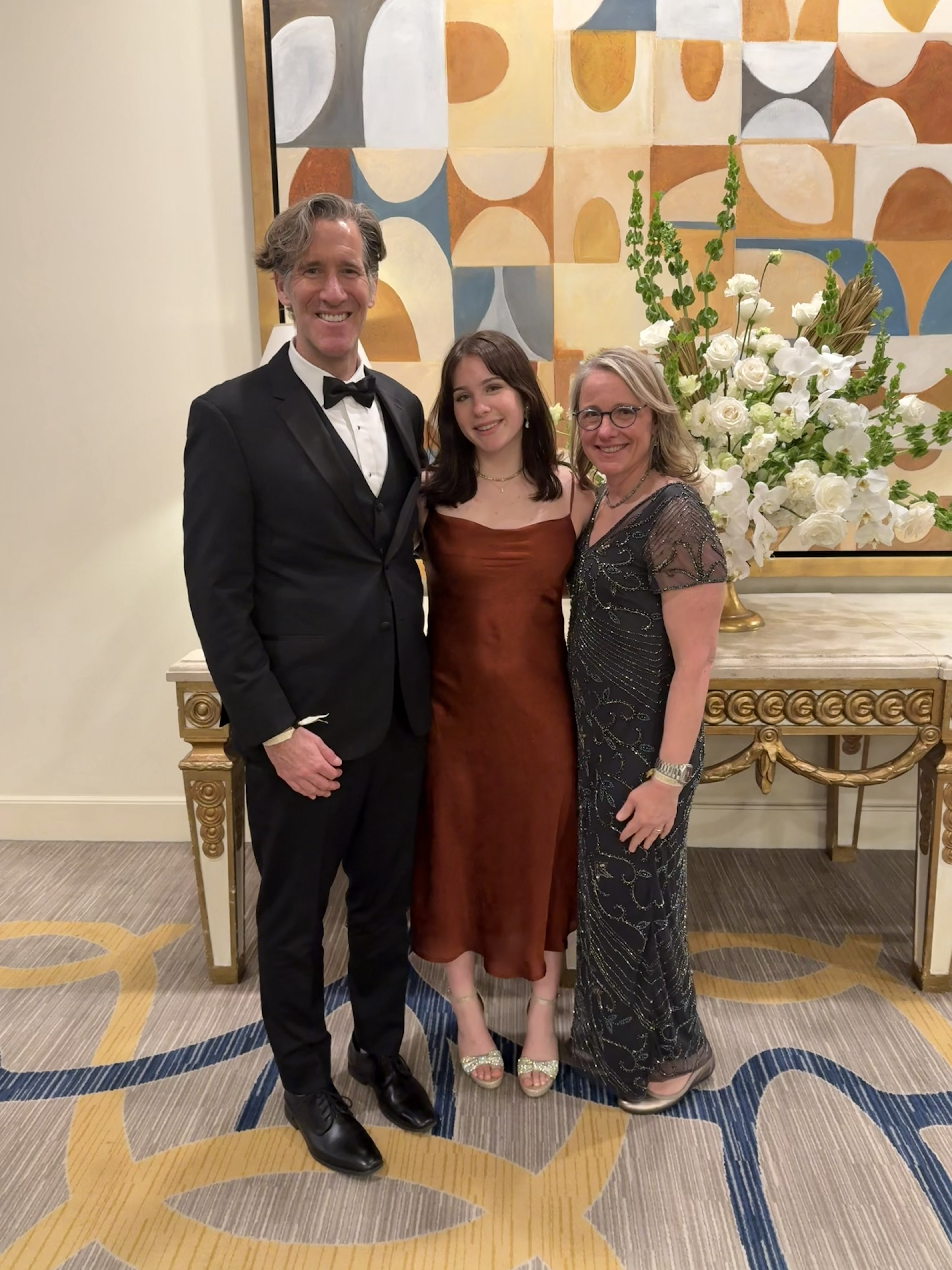 David and Josie Hill with Kendra Sharp at the Golden Circle Gala for Santa Clara University in January 2026.
