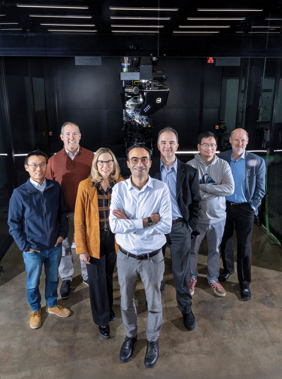 Xin Ning, Jeff Baur, Nancy Sottos, Sameh Tawfick, Ioannis Chasiotis, Huck Beng Chew and Philippe Geubelle.