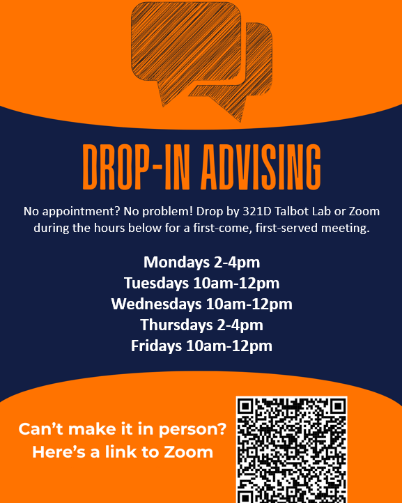 flyer about advising 8/26