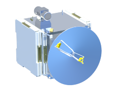HADeS Gamma operates in an elliptical high Mars orbit and performs two functions: in-situ science on the Martian ionosphere and bow shock environment, and a communications relay to crewed missions on the Martian surface. In the event of a failure on Alpha, both Beta and Gamma can partially sustain mission operations at reduced capability and vice versa if Beta fails.