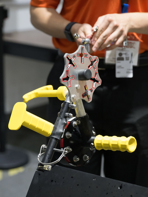 Illinois team design ATHENA attached to the NASA government reference design tool cart.