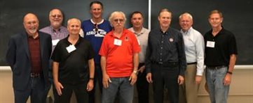 Members of the class of 1977 at a recent reunion