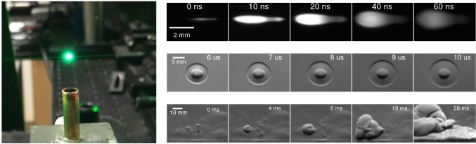 Laser induced breakdown images