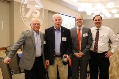 CLAM namesakes at the 2019 AE banquet: Virgil Cobb-Bourgon, Robert Liebeck, Phillip Ansell, and Jason Merret
