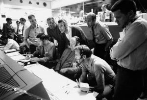Apollo 13 control room. Courtesy NASA