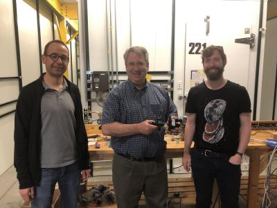 Left to right: RapidVent team members Stefan Elbel, Gregory Elliott, and Eliot Bethke 