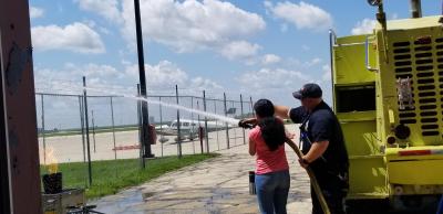 GAMES students learned practical skills for extinguishing fires.