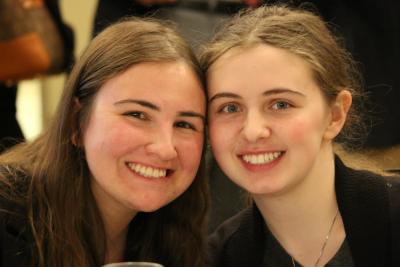 Courtney Leverenz, left, with her sister Christine
