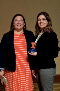 Chief Undergraduate Advisor Laura  A. Gerhold and Avery K. Moore