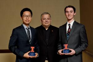 Linyi Hou, Associate Professor Michael F. Lembeck, and Jacob R. Hawkins