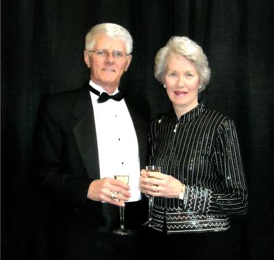 Larry and Katherine Howell at the charity preview of the Detroit Auto show where money is raised for childrenâ€™s charities.