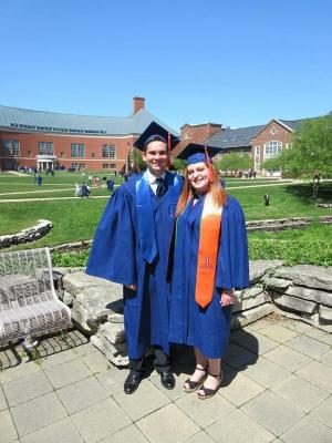 Grant Kramer with fellow AE graduate Caite.