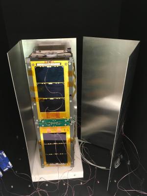 CubeSail is actually two small satellites, each about the size of a five-pound bag of sugar, although lighter. 