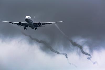 Photo showing wake turbulence courtesy Ryoh Ishihara.