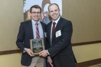 Kevin Burns, left, with Assistant Professor Phillip Ansell