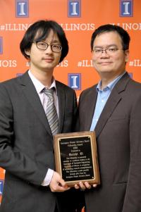 Ruizhi Li, winner of the AE Alumni Advisory Board Fellowship, and Prof. Huck Beng Chew