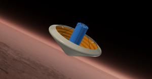 Cable-Controlled Aeroshell Deceleration System (CCADS) concept.