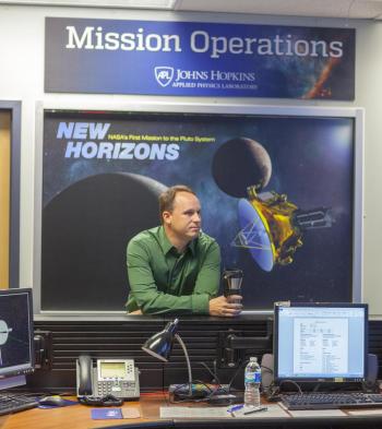 Alumnus Gabe Rogers at mission headquarters