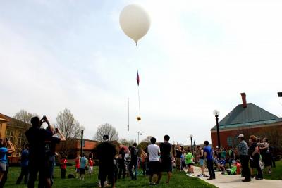 Last spring, AE 100 students could choose to participate in the high-altitude balloon class.