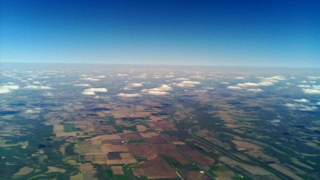 Earth's horizon as photographed from a project in the high altitude balloon class.