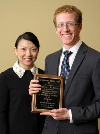 Dale Margerum Memorial Award: Assistant Prof. Grace Gao and Christopher Lorenz