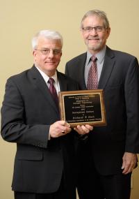 AE alumnus Richard W. Hoch with AE Prof. J. Craig Dutton