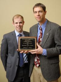 AE Assistant Prof. Phillip Ansell with AE alumnus David A. Shaw
