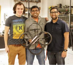 FreeSkies developers, from left: Andrew Putch, Jay Mulakala and Ankur Mehta