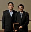 Assistant Prof. Soon-Jo Chung with Saptarshi Bandyopadhyay