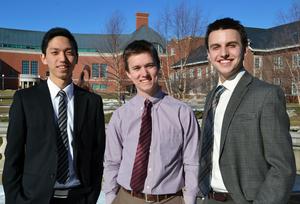 Team Orange Energy: Kevin Kim, Thomas Bernhardt, and Grant Klobuchar
