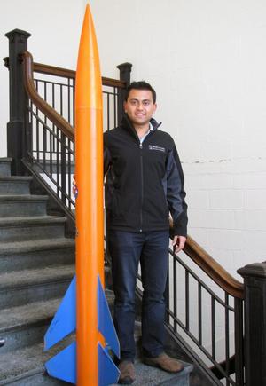 Aerospace Engineering undergraduate Akash Shah