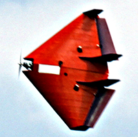 Flying wing dash vehicle