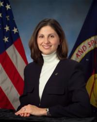 AE alum Catherine A. Koerner (BS 87, MS 89), shuttle program manager of NASA's Missions Operations Directorate.