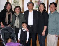 AE Emeritus Prof. Ki Lee with his family, from left, daughter, Angie Lee; wife, Jay Lee; granddaughter, Josie Lee (stroller); grandson, Jacob Lee; daughter, Joyce Lee; and son-in-law, Hank Lee