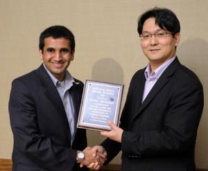 Aditya A. Paranjape with AE Assistant Prof. Soon-Jo Chung